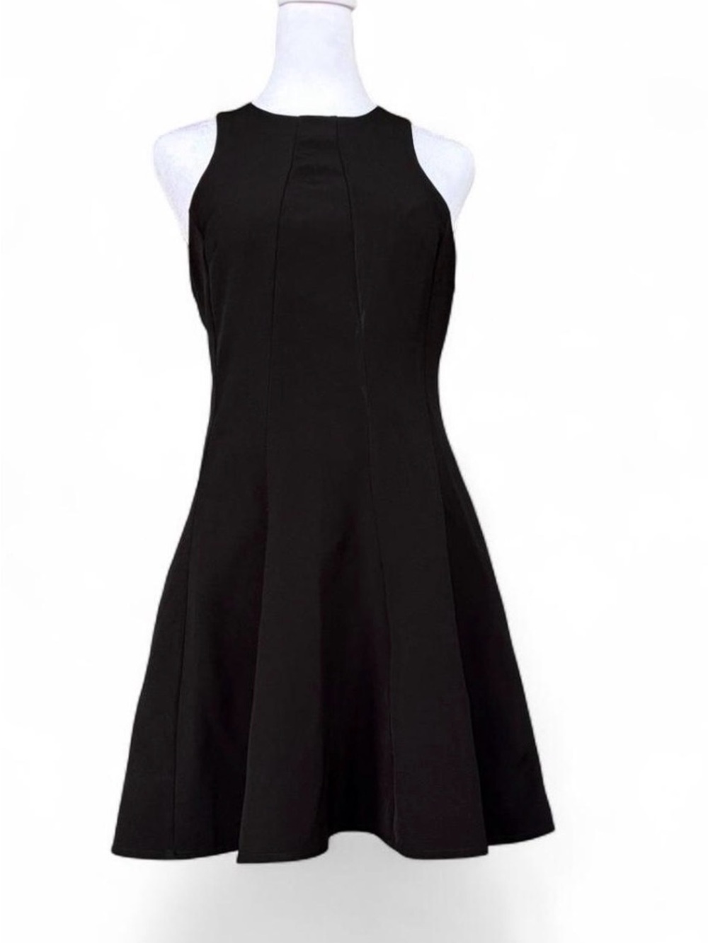 Lulu's Black Halter-Neck Fit & Flare Mini Dress